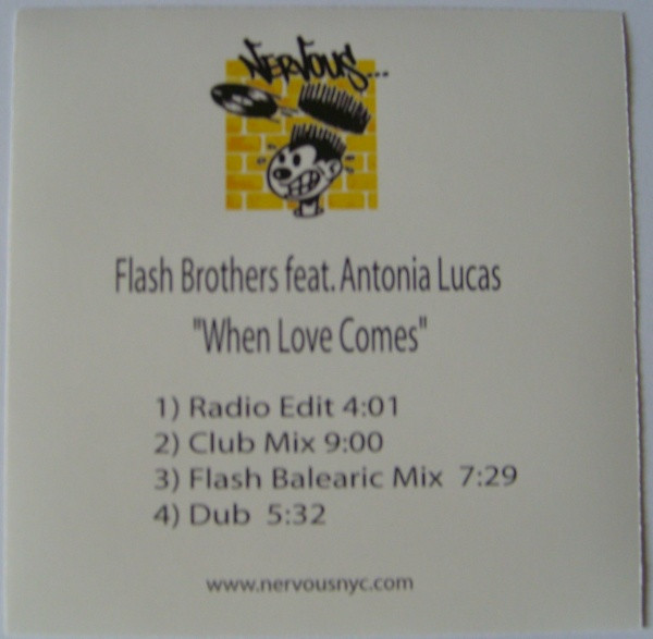 ladda ner album Flash Brothers Feat Antonia Lucas - When Love Comes
