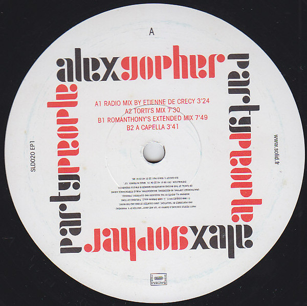 Alex Gopher – Party People (Vol.1 & 2) (1999, Vinyl) - Discogs