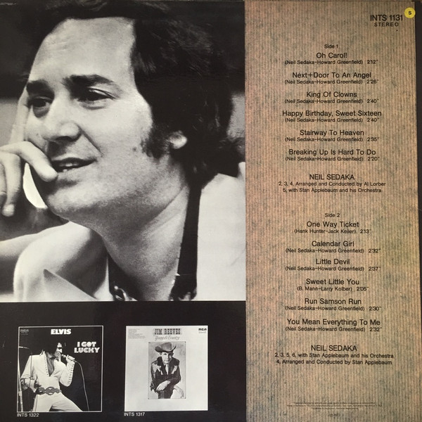 ladda ner album Neil Sedaka - Yesterdays Pop Scene Oh Carol