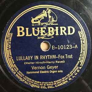 Vernon Geyer - Lullaby In Rhythm / Humorous album cover