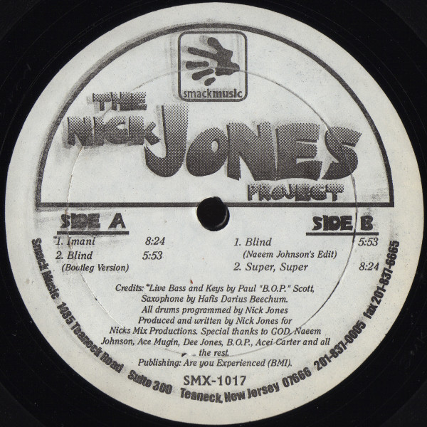 The Nick Jones Project – Imani (1996, Vinyl) - Discogs