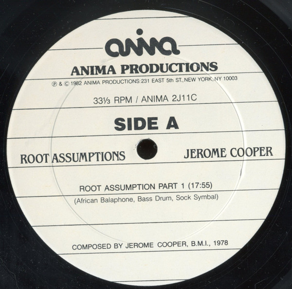 descargar álbum Jerome Cooper - Root Assumptions