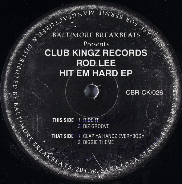 Rod Lee – Hit Em Hard EP (2003, Vinyl) - Discogs