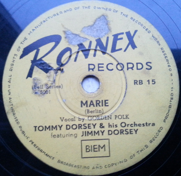 télécharger l'album Tommy Dorsey & His Orchestra Featuring Jimmy Dorsey - Marie My Friend The Ghost