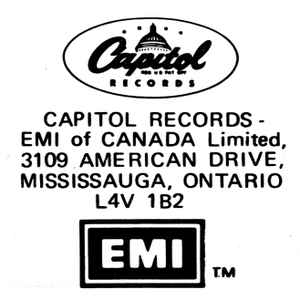 Capitol Records-EMI Of Canada Limited on Discogs