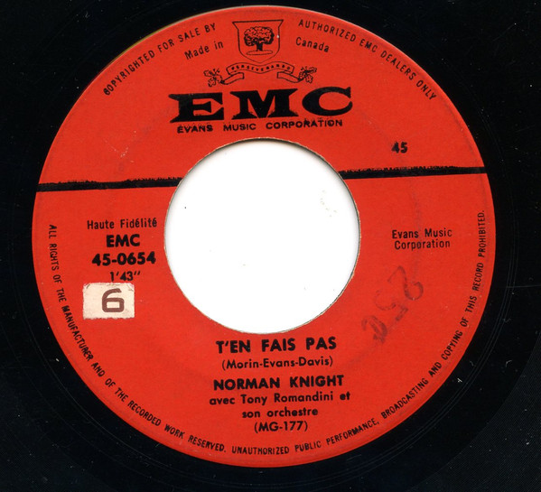 descargar álbum Norman Knight - Ten Fait Pas Dis Moi Pourquoi