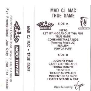 Mad CJ Mac – True Game (1995, Cassette) - Discogs