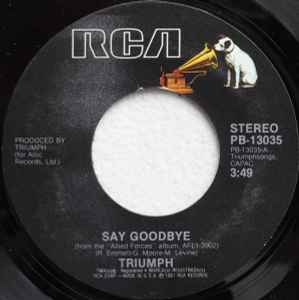 Triumph (2) - Say Goodbye album cover