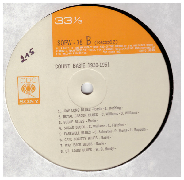 Album herunterladen Count Basie - Count Basie 1939 1951