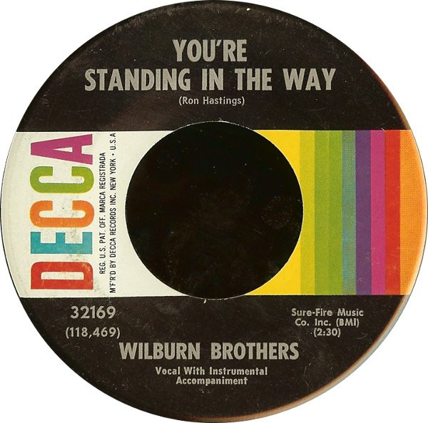 descargar álbum Wilburn Brothers - Youre Standing In The Way