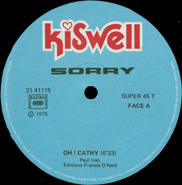 Sorry - Oh!! Cathy | Kiswell (21 41115) - 3