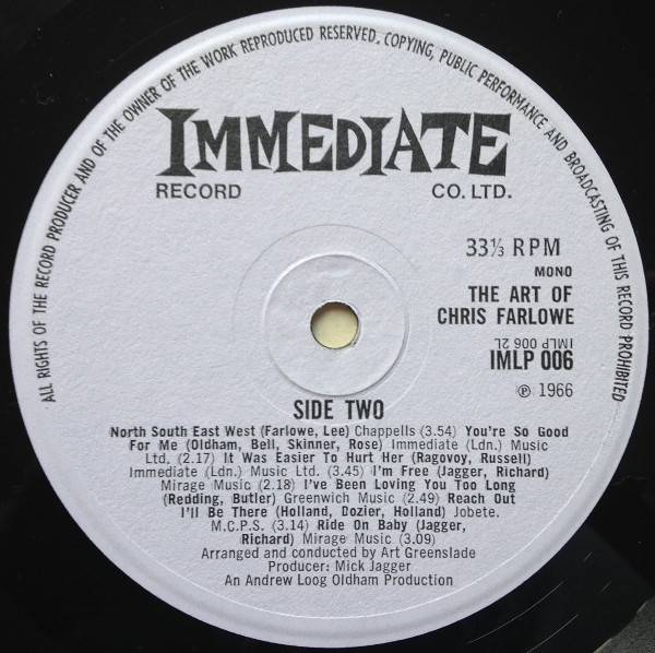 Album herunterladen Chris Farlowe - The Art Of Chris Farlowe