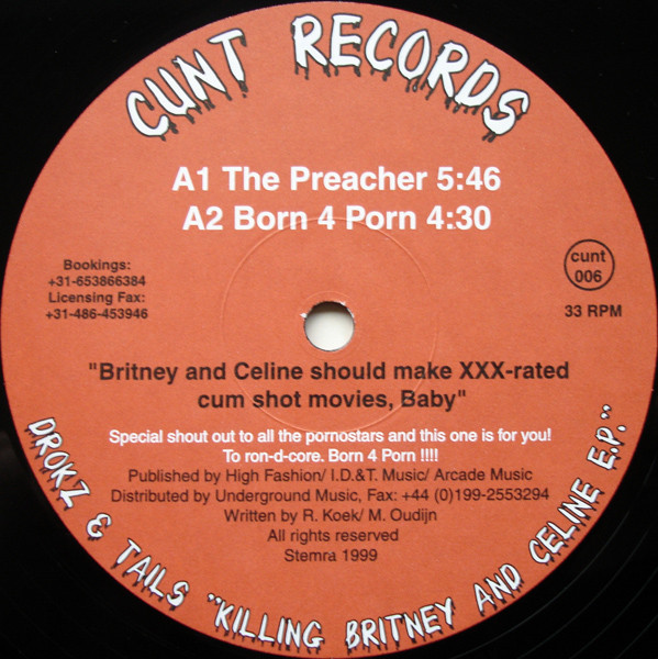 Baby Xxx Hd Com - Drokz & Tails â€“ Killing Britney And Celine E.P. (1999, Vinyl) - Discogs