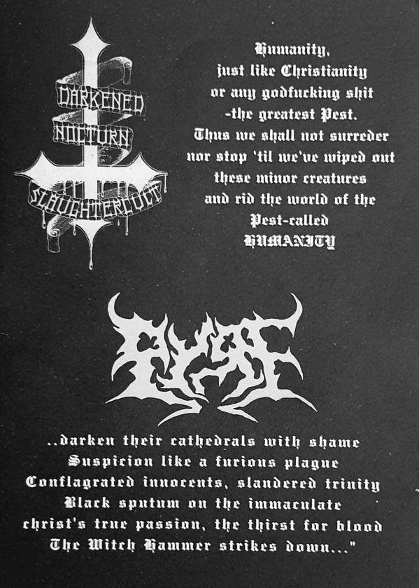 télécharger l'album Darkened Nocturn Slaughtercult Pyre - The Pest Called Humanity Luciferian Dark Age
