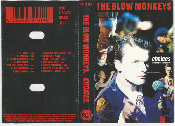 The Blow Monkeys – Choices - The Singles Collection (1989, Vinyl