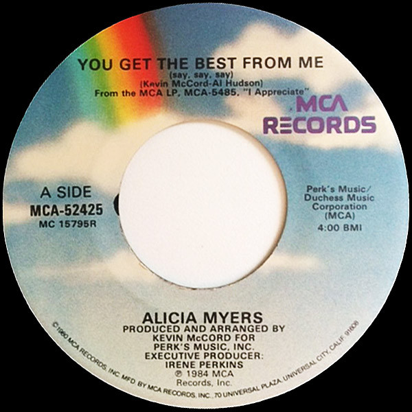 Alicia Myers – You Get The Best From Me (Say Say Say) (1984