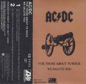 AC/DC - For Those About To Rock (We Salute You) album cover