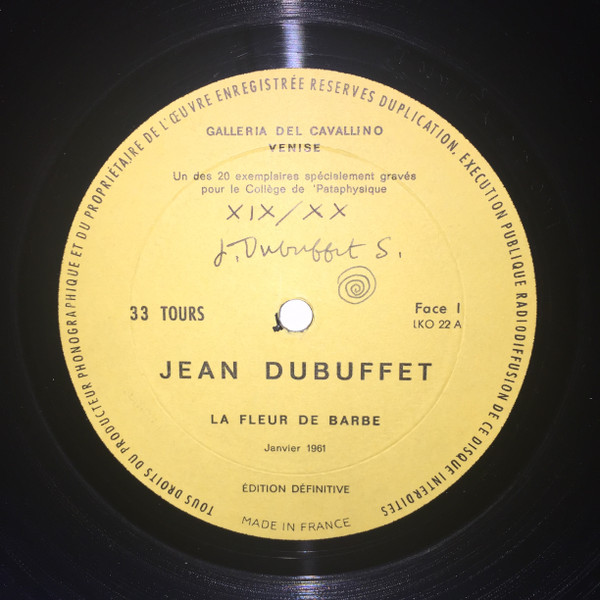 ladda ner album Download Jean Dubuffet - La Fleur de Barbe album