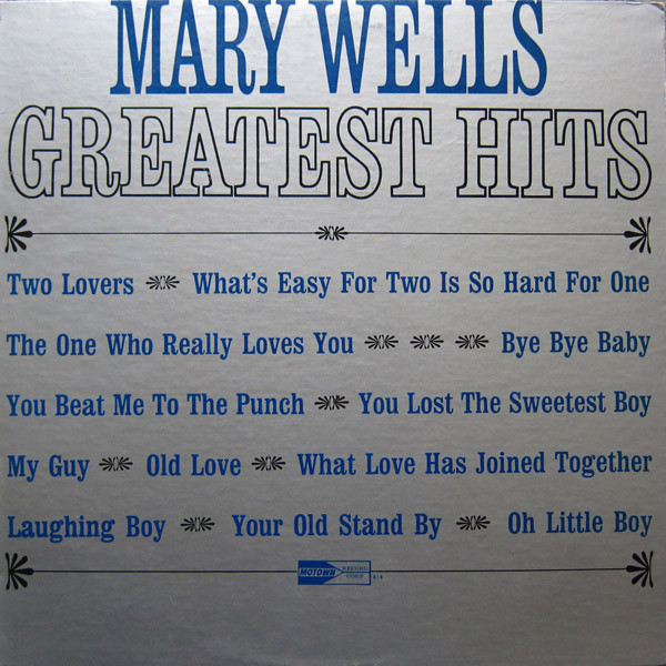 Mary Wells – Greatest Hits (1965, Vinyl) - Discogs