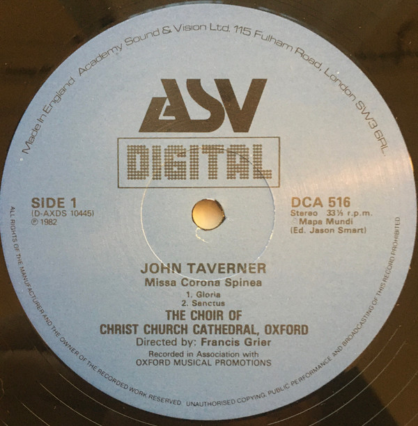 baixar álbum John Taverner, The Choir Of Christ Church Cathedral, Oxford, Francis Grier - Missa Corona Spinea Votive Antiphon