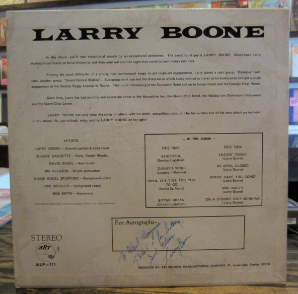 baixar álbum Larry Boone - Larry Boone