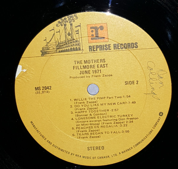 The Mothers - Fillmore East, June 1971 | Reprise Records (MS 2042) - 4