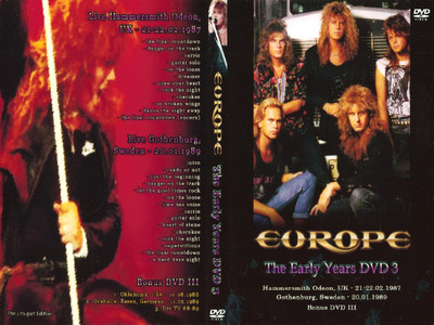 télécharger l'album Europe - The Early Years Dvd 3