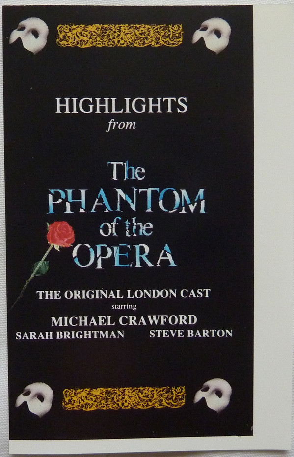 descargar álbum The Original London Cast Starring Michael Crawford, Sarah Brightman, Steve Barton - Highlights From The Phantom Of The Opera