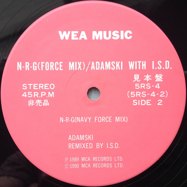 last ned album Adamski With ISD - N R G