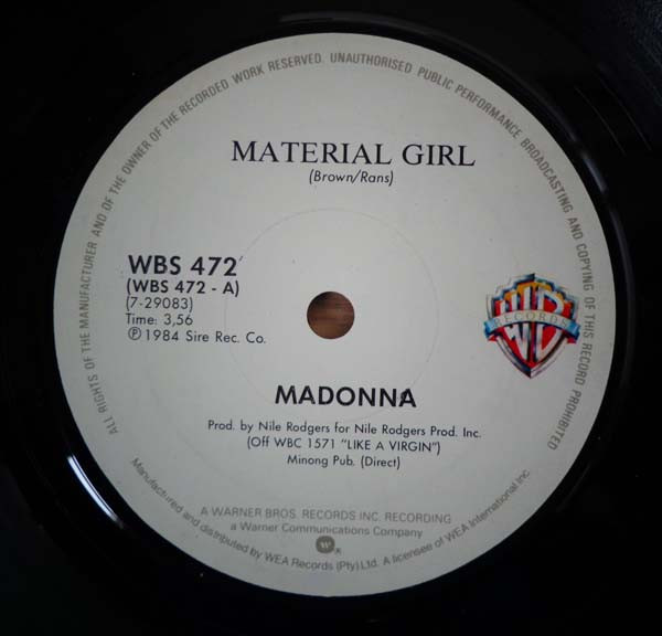 Material Girl (2024 Remaster)  Single/EP de Madonna 