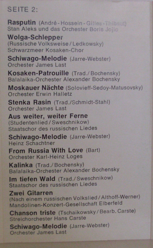 baixar álbum Various - Zwischen Wolga Und Don Im Lande Schiwagos