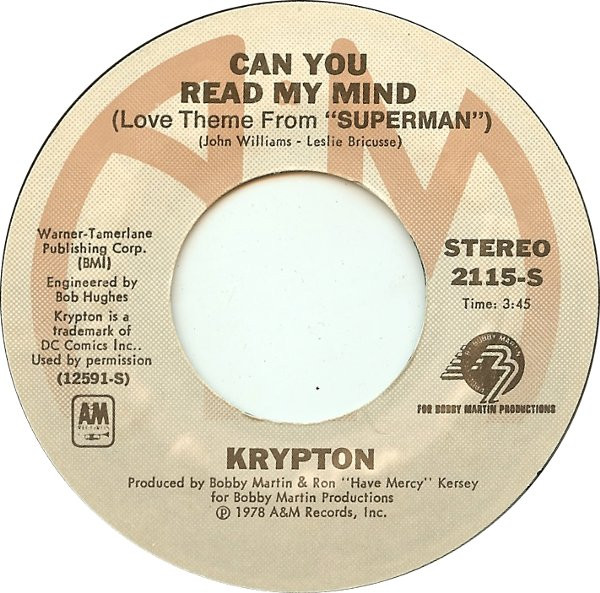 lataa albumi Krypton - Can You Read My Mind Love Theme From Superman