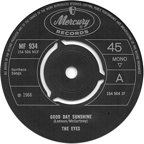 The Eyes – Good Day Sunshine (1966, Vinyl) - Discogs