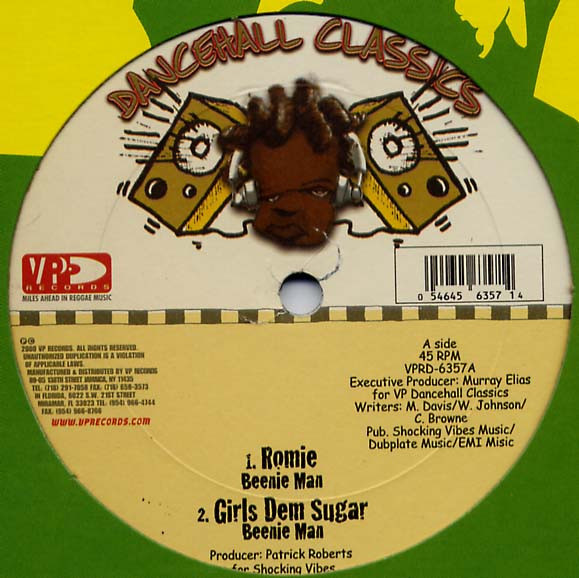 Beenie Man – Romie / Girls Dem Sugar (2000, Vinyl) - Discogs