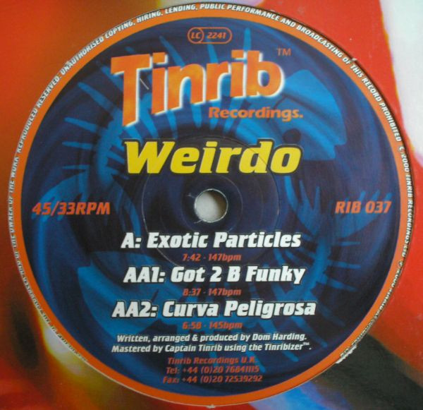 Weirdo - Imintouchwithyourworld (Disc One) | Tinrib Recordings (RIB 037) - 3