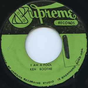 Ken Boothe - Crying Over You / I Am A Fool | Releases | Discogs