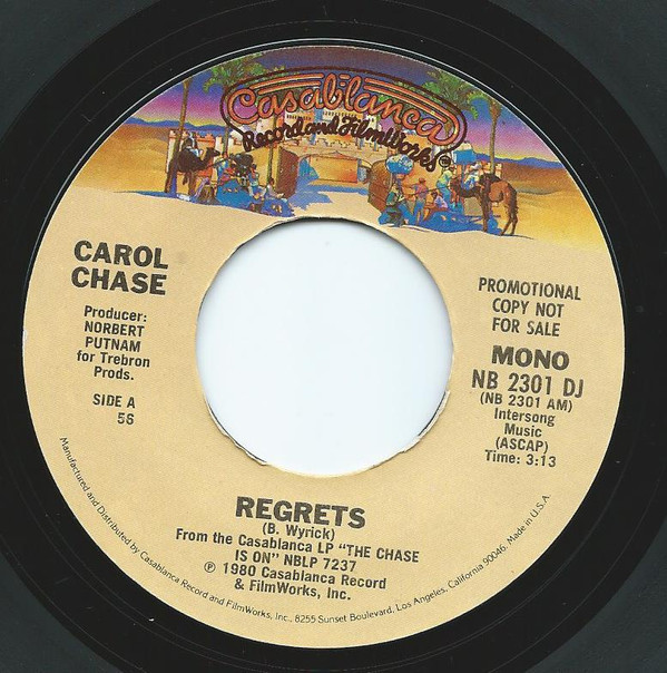 last ned album Carol Chase - Regrets