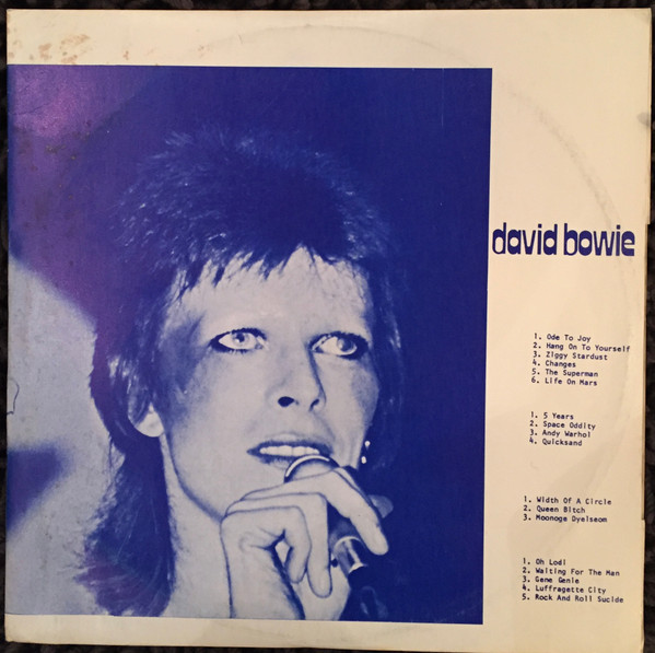 David Bowie – David Bowie (1974, Gatefold, Vinyl) - Discogs