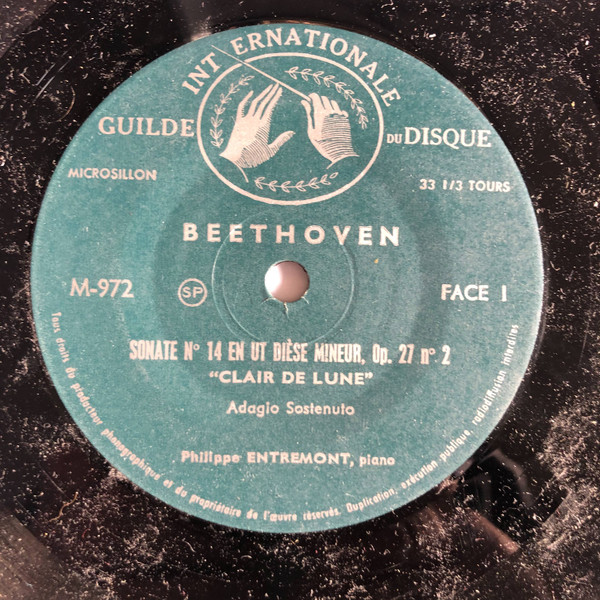 last ned album Beethoven Philippe Entremont - Sonate No 14 En Ut Dièse Mineur Op 27 No 2 Clair De Lune