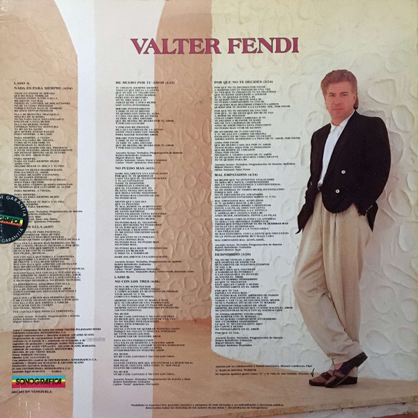 Album herunterladen Valter Fendi - Nada Es Para Siempre