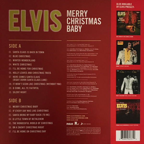 télécharger l'album Elvis Presley - Merry Christmas Baby