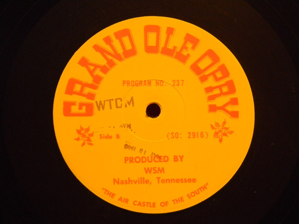 lataa albumi Various - Grand Ole Opry Program No 237