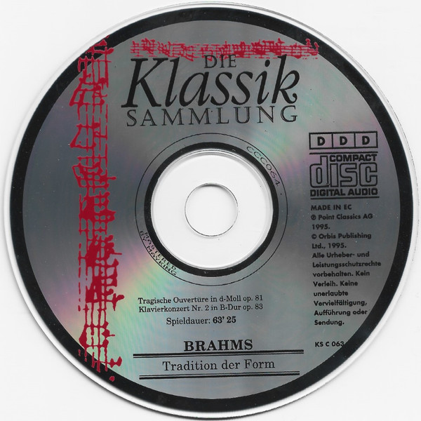 Album herunterladen Brahms - Die Klassiksammlung 63 Brahms Tradition Der Form