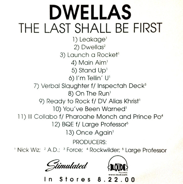 The Dwellas – The Last Shall Be First (2000, CDr) - Discogs