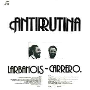 Larbanois - Carrero - Antirrutina album cover