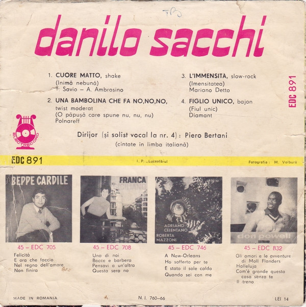 descargar álbum Danilo Sacchi - Cuore Matto