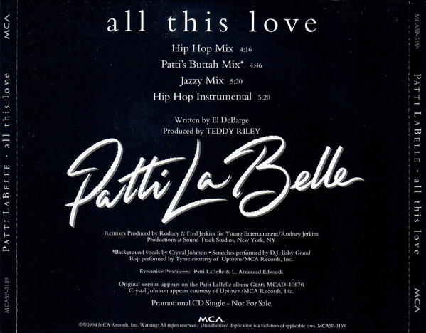 Patti Labelle - All This Love | Releases | Discogs