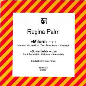 Regina Palm - Milord album cover