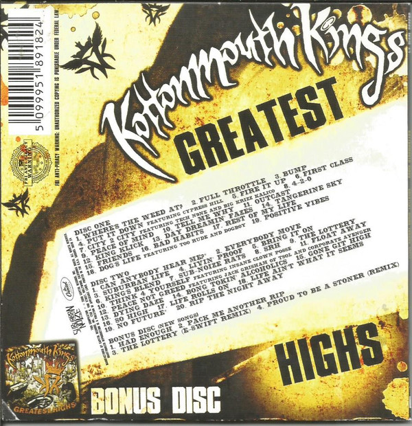 ladda ner album Kottonmouth Kings - Greatest Highs Best Buy Bonus Disc