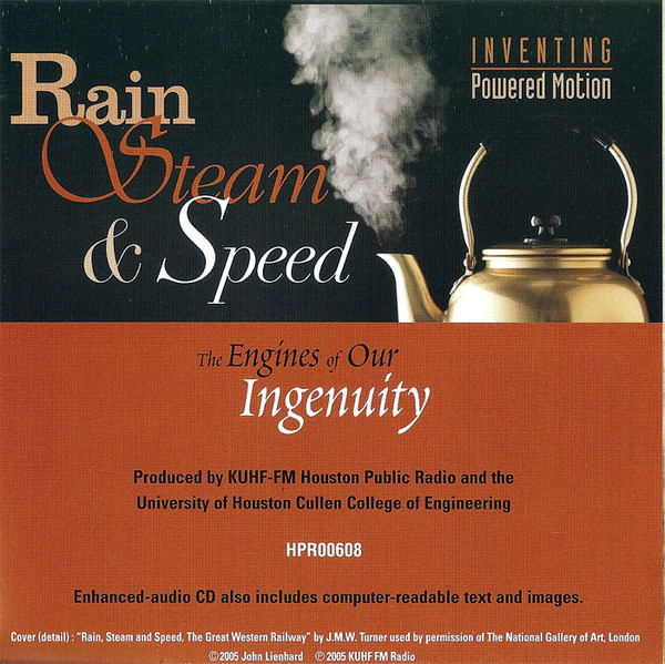 Album herunterladen John Lienhard - Rain Steam Speed Inventing Powered Motion